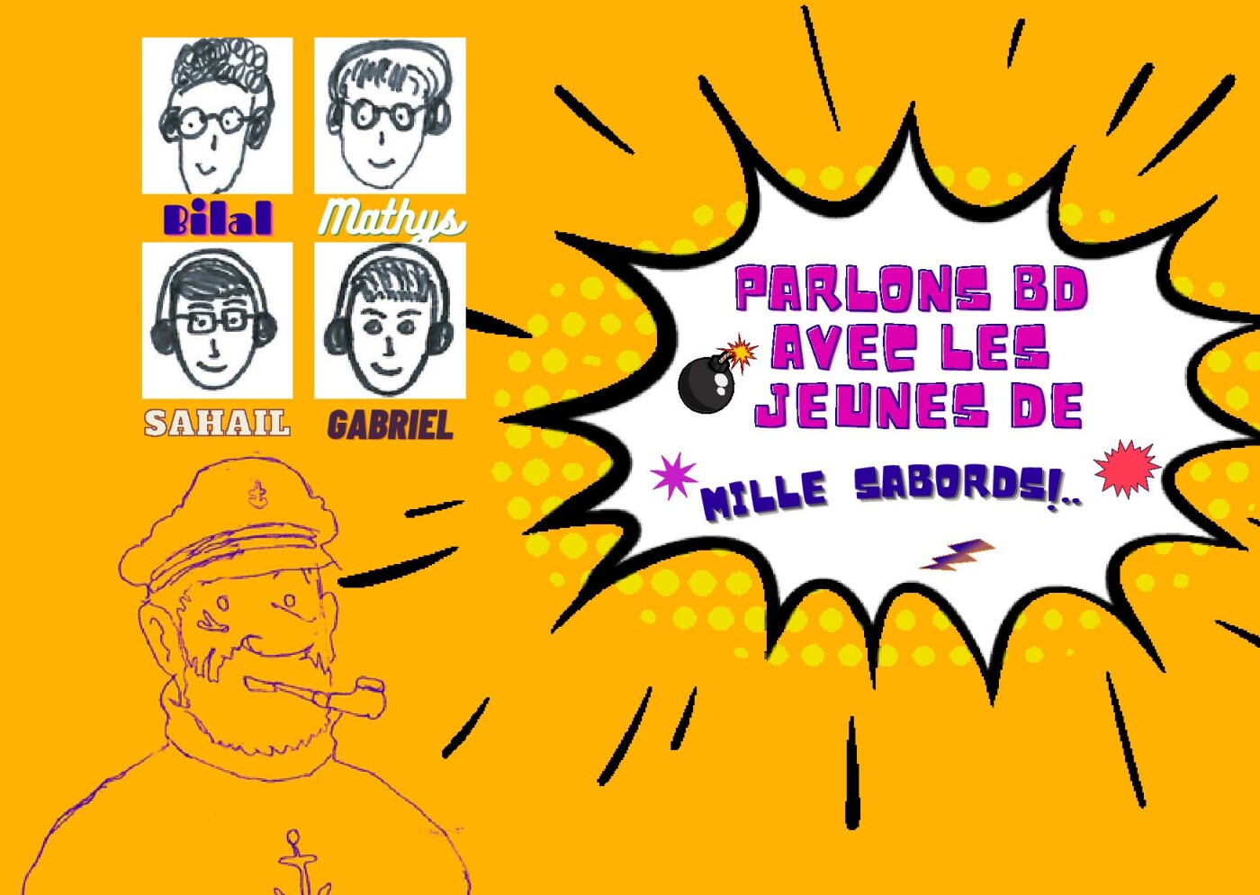 Mercredi ! Parlons BD avec les jeunes de Mille Sabords